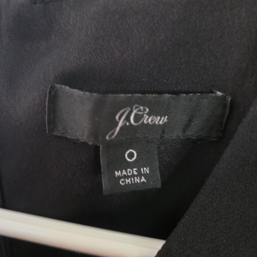 J. Crew Black Long Sleeve Cocktail Dress - Picture 4 of 8